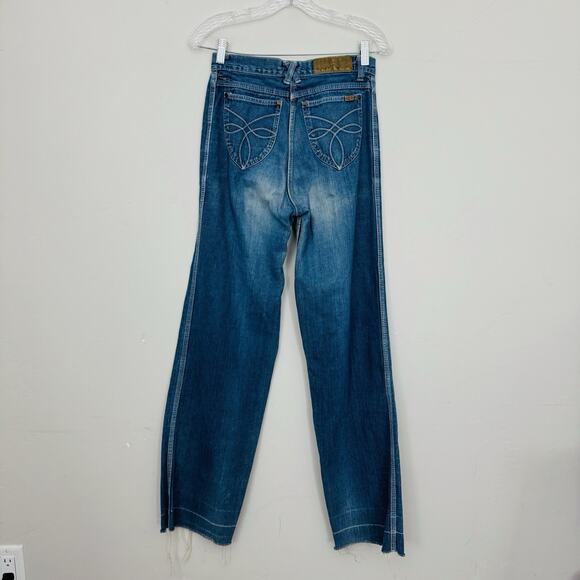 S.J.S. HER Blue Straight Leg Jeans Vintage Women’s Size 27 - Picture 5 of 9